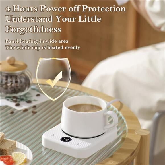 ☕ Electric Coffee Mug Warmer – 3 Temperature Settings & Auto Shut-Off 🔥 - Picture 3 of 5